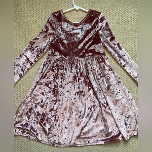 Pink Chicken Velour Steph Dress Pink 8